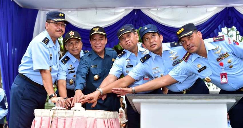 11 Perwira Tinggi TNI Hadiri Peresmian Monumen Pesawat Latih Tipe Bravo AS202