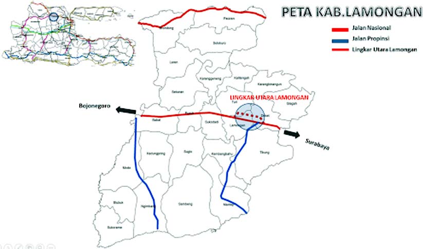 Proses Pembebasan Sisa Lahan JLU atau Ring Road di Lamongan Belum Ada Progres Baik