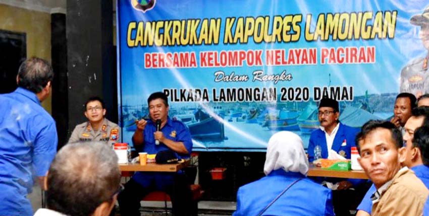 Kapolres Lamongan Ajak Cangkrukan Nelayan Pantura di Rumah Dinas, Ketua HNSI Beri Apresiasi