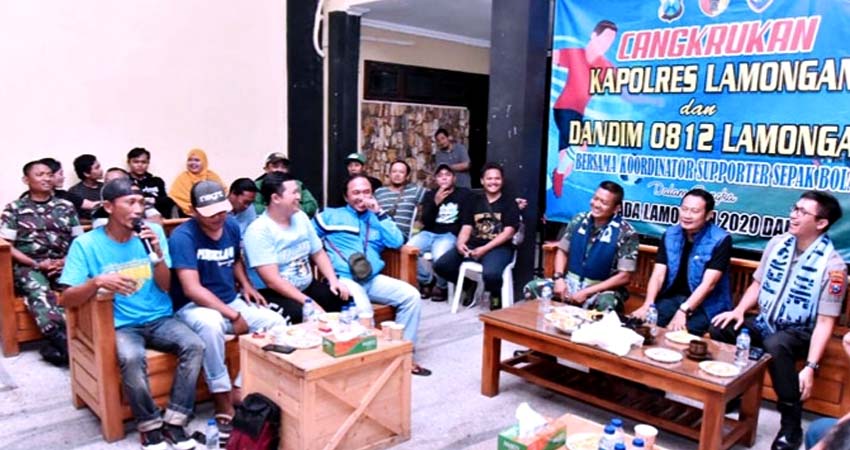 Kapolres Lamongan-Dandim 0812 Gandeng Tiga Suporter Persela