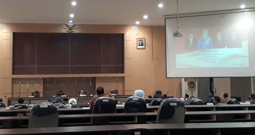 Paripurna Pembentukan Pansus Covid-19 di DPRD Lamongan Berlangsung Alot dan Ditunda