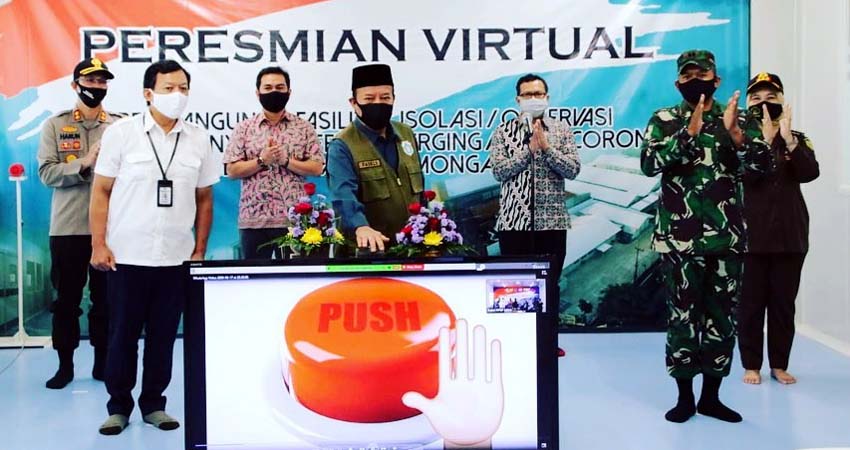 BNPB Resmikan Fasilitas Isolasi Covid-19 di Lamongan Secara Virtual