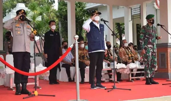 Gelar Apel Pasukan Ops Lilin Semeru 2021, Polres Lamongan Terjunkan 348 Personel