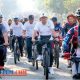 Flash Mob Tari Boran Meriahkan Gowes Bareng Bupati Lamongan