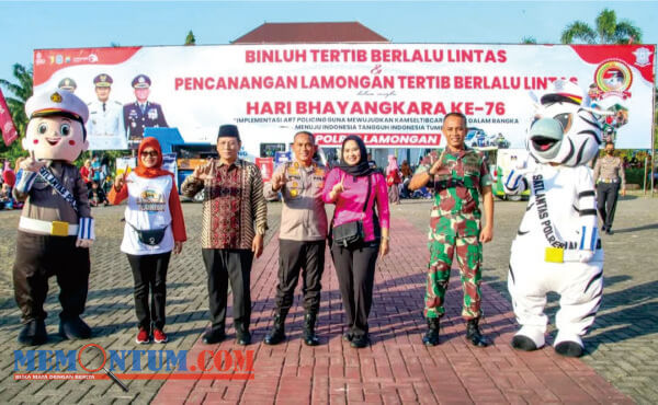 Polres dan Pemkab Gelar Pencanangan Lamongan Tertib Berlalu Lintas