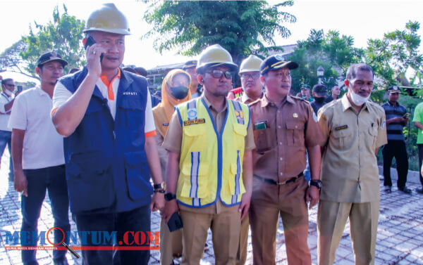 Sidak Peningkatan Ruas Jalan, Bupati Lamongan Tegur Tiga Kadis Terkait Infrastruktur