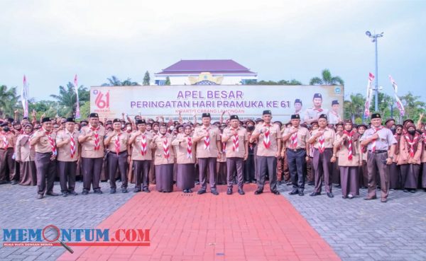 Bupati Lamongan Pimpin Apel Besar Hari Ke-61 Pramuka