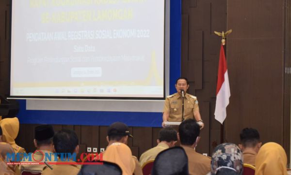 Pemkab Lamongan bersama BPS Mulai Mutakhirkan Satu Data Indonesia 2023 dan Regsosek 2022