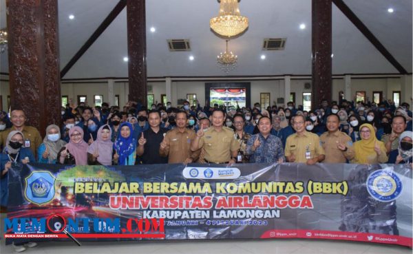 Buka KKN-BBK Unair di Dua Kecamatan di Lamongan, Bupati Yuhronur Minta Tak Hanya Pelajari Hal Teknis