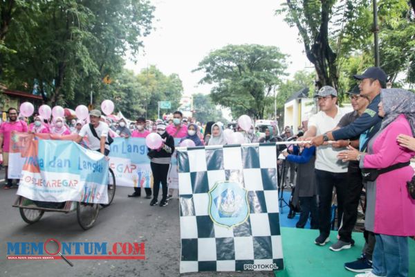 Kampanyekan Pencegahan Kanker, Pemkab Lamongan Gelar Pawai Satukan Kata dan Langkah