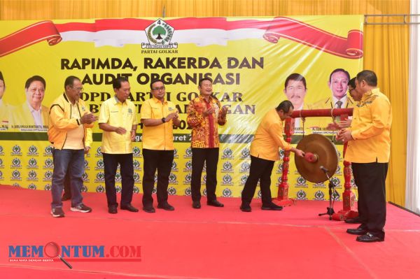 Hadiri Rakerda DPD Partai Golkar, Bupati Yuhronur Sampaikan Capaian Pembangunan di Lamongan