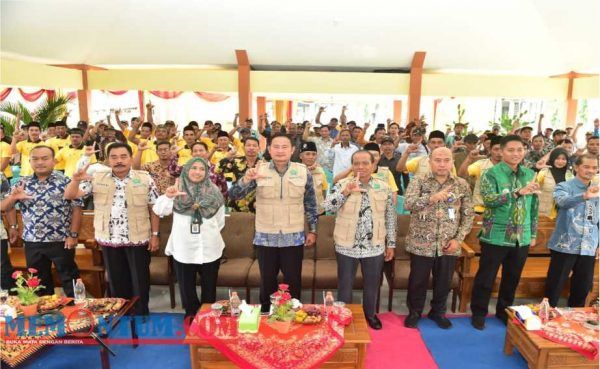 Pastikan Sumber Air Baku untuk Pertanian Lamongan, Bupati Yuhronur Kukuhkan Pengurus IP3A